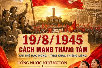 19/8 – MỘT NGÀY THIÊNG LIÊNG, MỘT DÒNG LỊCH SỬ KHÔNG BAO GIỜ QUÊN