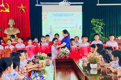 LỄ KẾT NẠP ĐỘI VIÊN NĂM HỌC 2025-2026