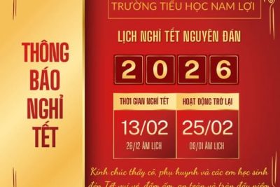 LỊCH TRỰC TẾT NGUYÊN ĐÁN BÍNH NGỌ 2026